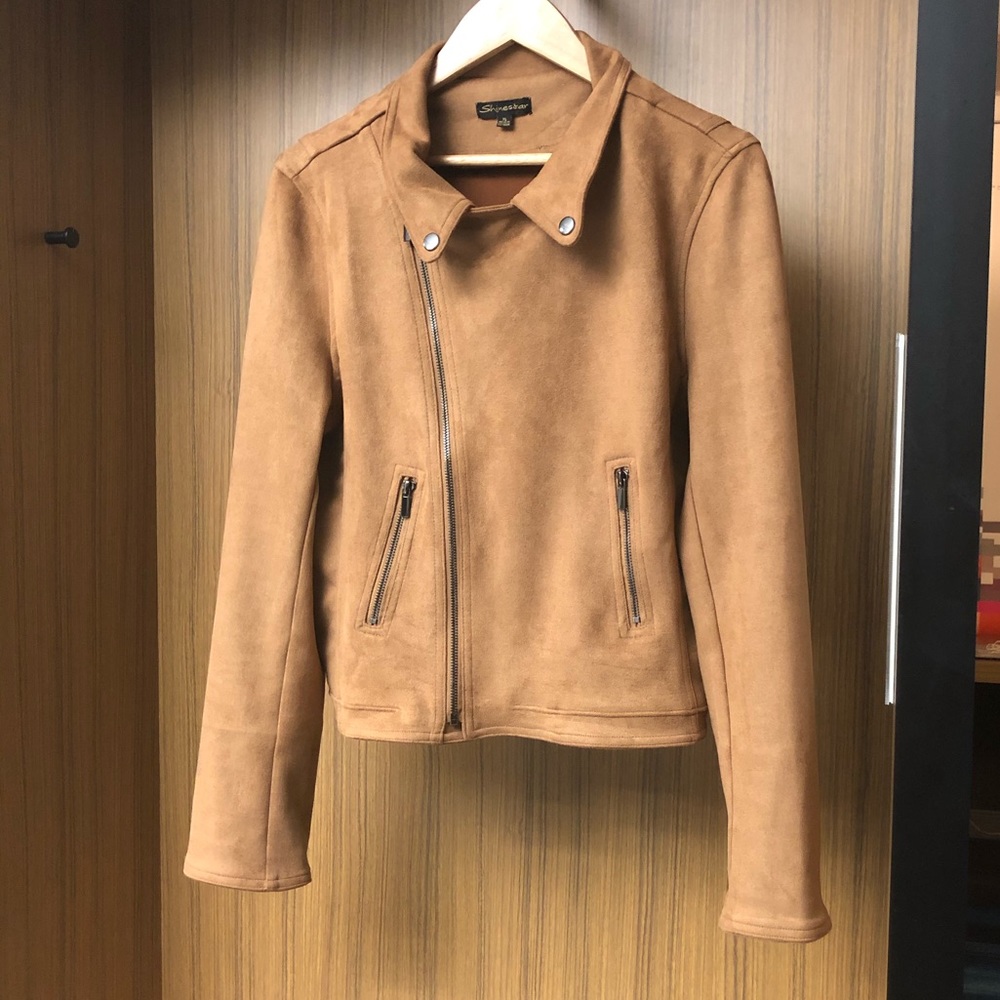Windsor Faux Suede Motto Jacket